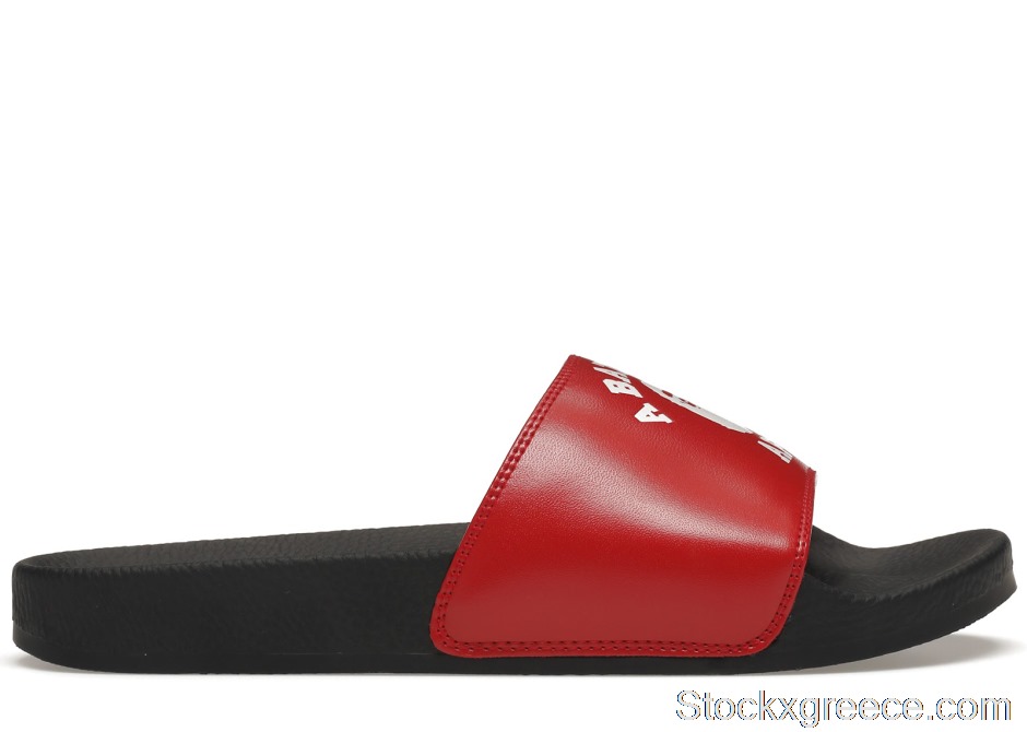 Outlet A Bathing Ape College Slide Sandals Red