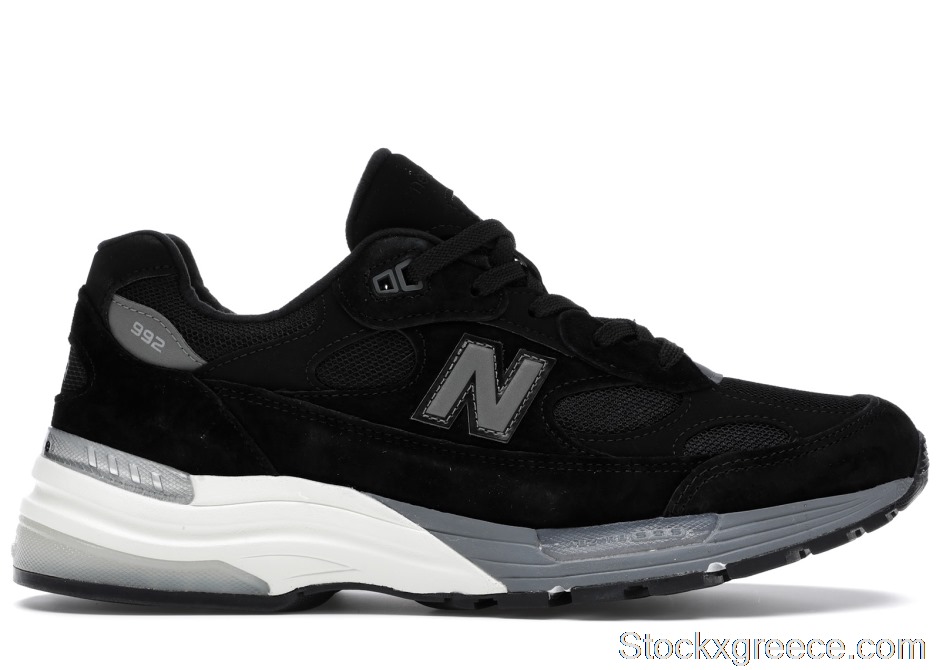 Outlet New Balance 992 Black Grey (Made in USA) M992BL