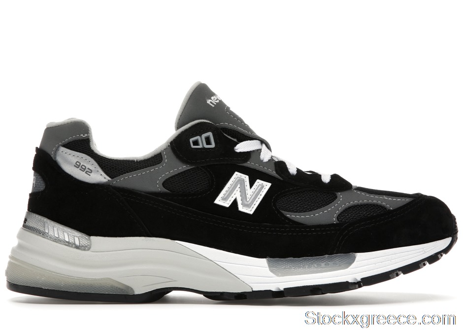 Outlet New Balance 992 Black Grey Suede M992EB