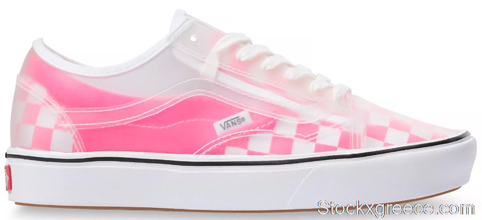 Outlet Vans ComfyCush Slip-Skool Checkerboard Knockout Pink VN0A4P3EWYI