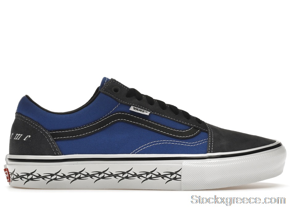 Outlet Vans Skate Old Skool Supreme Tribal Barbed Wire Royal