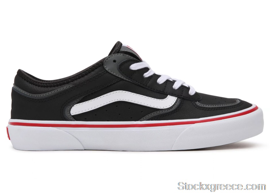 Outlet Vans Skate Rowley Black White Red VN0A5KQTBWT