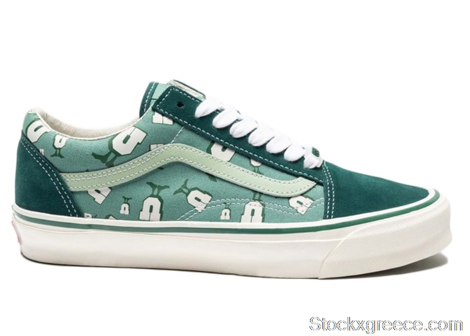 Outlet Vans Vault OG Old Skool LX Undefeated U-Man Bistro Green VN0A4P3X7AF