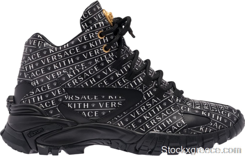 Outlet Versace Amico Trainer Mid x Kith Black VSDSU7403-DVK7G-DNWO