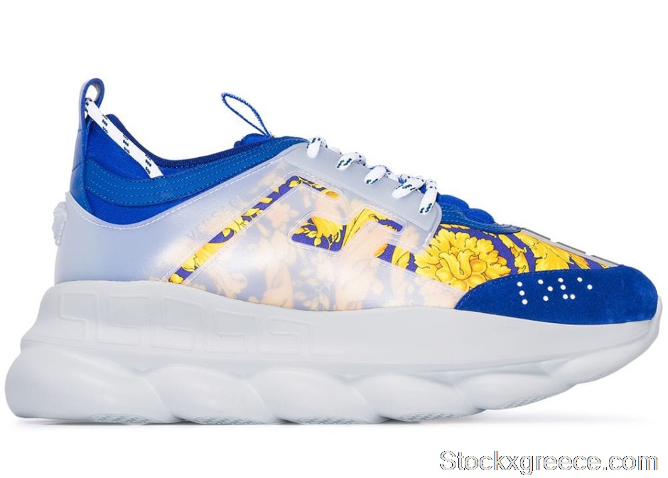 Outlet Versace Baroque Chain Reaction Bluette Gold DSU7071ED31TG