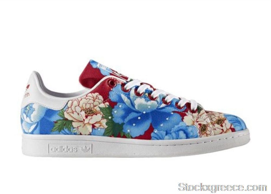 Outlet adidas Stan Smith Dark Red Floral (W) BB5158